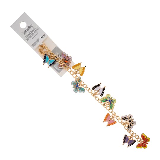 Mixed Enamel Metal Butterfly Charms, 10ct. by Bead Landing™